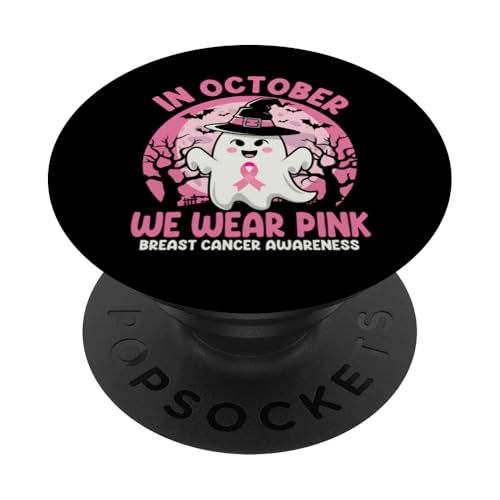 In October We Wear Pink Breast Cancer Awareness PopSockets Klebender PopGrip von Pink Breast Cancer Awareness Month Geschenk FIDIMA