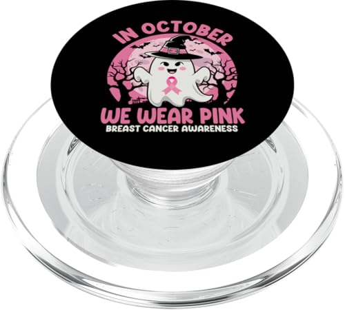 In October We Wear Pink Breast Cancer Awareness PopSockets PopGrip für MagSafe von Pink Breast Cancer Awareness Month Geschenk FIDIMA