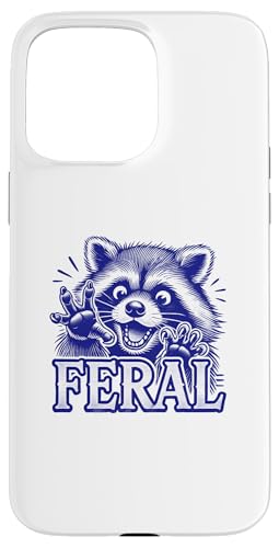 Hülle für iPhone 15 Pro Max Wilder Waschbär: Chaotic Trash Panda Humor von Pink Collar Designs