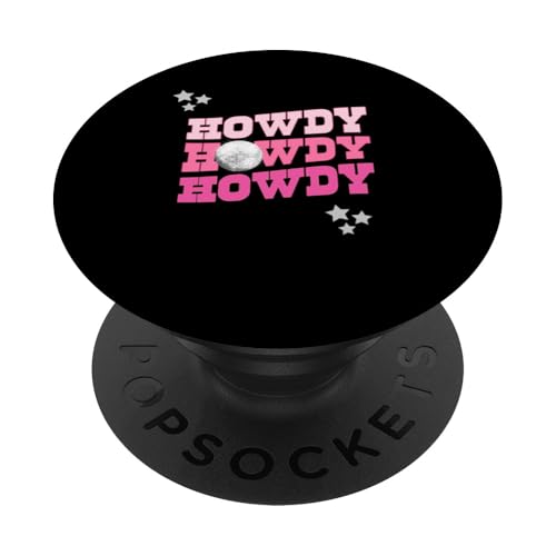 Pinke Discokugel Cowgirl, Junggesellinnenabschied, Cowboy-Party PopSockets mit austauschbarem PopGrip von Pink Cowgirl Disco