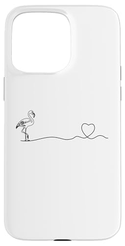 Hülle für iPhone 15 Pro Max Flamingo Herzschlag Cute Flamingo von Pink Flamingo Lover