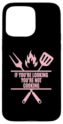 Hülle für iPhone 15 Pro Max Rosa Grillen Smoke Fleisch BBQ Kochen für Frauen von Pink Grilling Smoke Meat BBQ Cooking for Women