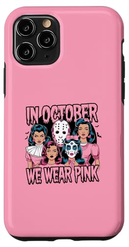 Hülle für iPhone 11 Pro Im Oktober tragen wir Pink Horror Brustkrebs-Bewusstsein von Pink Ribbon Breast Cancer Awareness Apparel