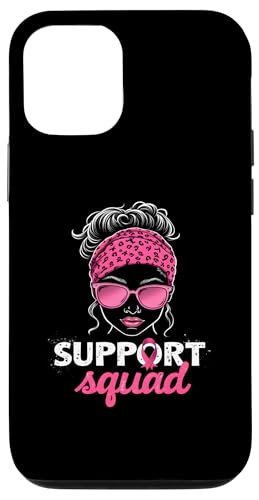 Hülle für iPhone 12/12 Pro Support Squad Damen Sonnenbrille Pink Brustkrebs-Bewusstsein von Pink Ribbon Breast Cancer Fighter Support Gifts