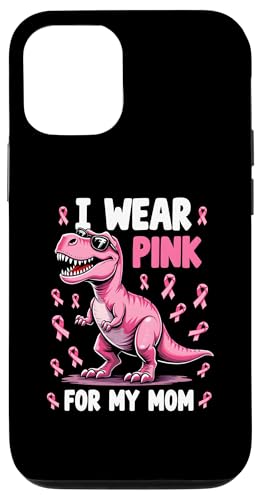 Hülle für iPhone 14 Pro Dino Ich trage Rosa, um in der Familie meiner Mutter auf Brustkrebs aufmerksam zu machen von Pink Ribbon Breast Cancer Fighter Support Gifts