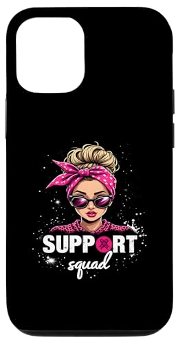 Hülle für iPhone 14 Pro Support Squad Damen Sonnenbrille Pink Brustkrebs-Bewusstsein von Pink Ribbon Breast Cancer Fighter Support Gifts