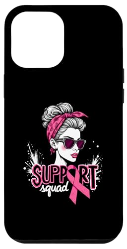 Hülle für iPhone 15 Pro Max Support Squad Sonnenbrille Pink Brustkrebs-Bewusstsein von Pink Ribbon Breast Cancer Fighter Support Gifts