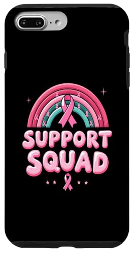 Hülle für iPhone 7 Plus/8 Plus Support Squad Pink Ribbon Rainbow Brustkrebs-Bewusstsein von Pink Ribbon Breast Cancer Fighter Support Gifts