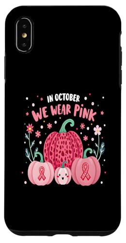 Hülle für iPhone XS Max Im Oktober tragen wir rosa Kürbis-Brustkrebs-Bewusstsein von Pink Ribbon Breast Cancer Fighter Support Gifts