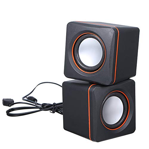 Pissente USB Powered Lautsprecher Set, Musiklautsprecher Desktop -Lautsprecher Music Speaker Multimedia -Lautsprecher mit 3,5 Mm Jack für Laptop Mp3 Smartphones von Pissente