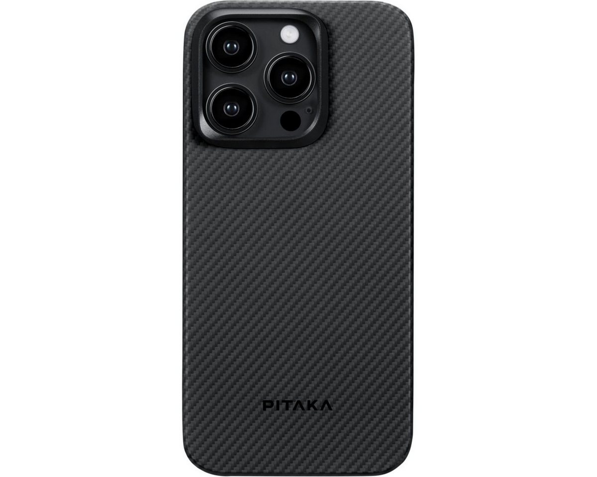 Pitaka Smartphone-Hülle MagEZ Case 4 600D for iPhone 15 Pro Black/Grey von Pitaka