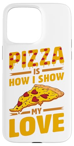 Hülle für iPhone 15 Pro Max Witziger Pizza Spruch von Pizza Designs