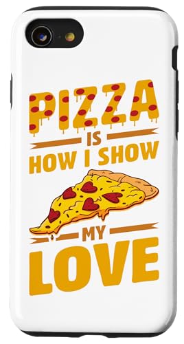 Hülle für iPhone SE (2020) / 7 / 8 Witziger Pizza Spruch von Pizza Designs