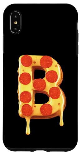 Hülle für iPhone XS Max Buchstabe B Pizza Initiale Name Kinder Party Geburtstag Matching Fun von Pizza Letter Tees