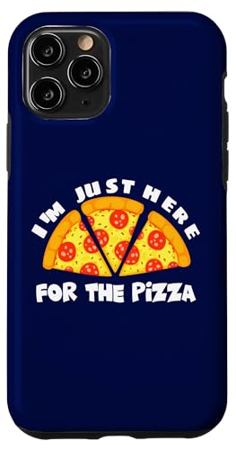 Ich bin nur wegen der Pizza hier Lustiges Essen Humor Pizzasüchtiger Hülle für iPhone 11 Pro von Pizza Lover Shirt Funny Food Humor Party Gift