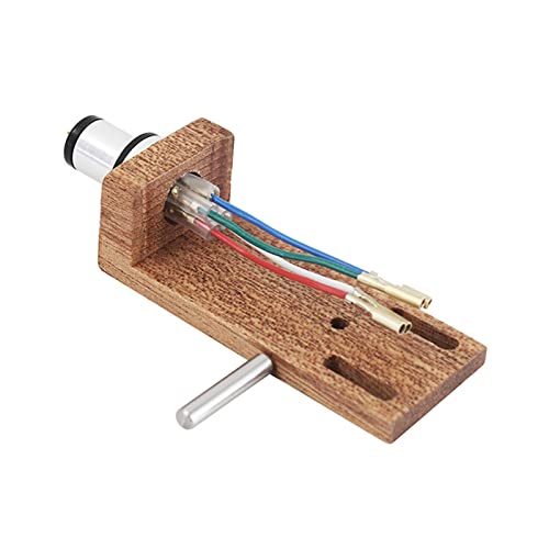 Phono Plattenspieler-Kopfgehäuse aus Holz mit Drähten für Plattenspieler, Phono-Kopfschalenhalterung Phono Plattenspieler-Kopfgehäuse aus Holz mit Drähten für Plattenspieler, Phono-Kopfschalenhalterung von Pjeghbvop