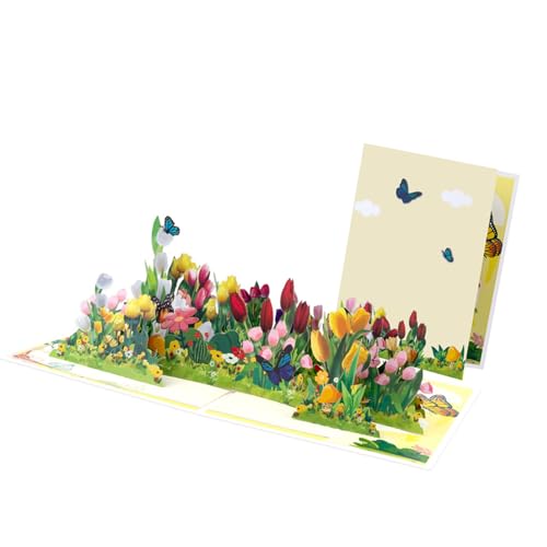 Pjeghbvop Tragbare 3D Popup Grußkarte. Künstlerische 3D Blumen Grußkarten Für Unvergessliche Momente Und Besondere Segen von Pjeghbvop