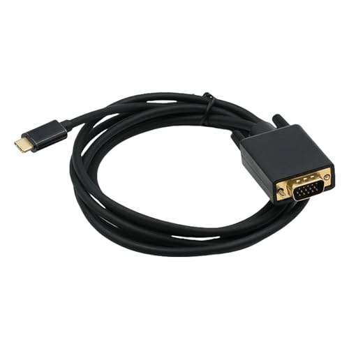 Pjeghbvop USB C Zu VGA Kabel 31inch Hochauflösungstyp C Zu VGA Konverterkabel Für Monitore Und Projektoren von Pjeghbvop