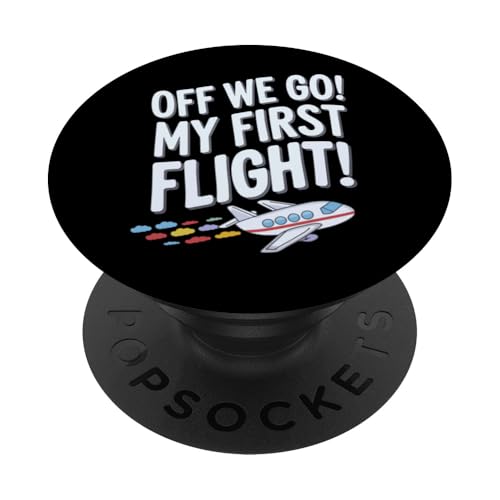 Meine erste Flugreise Erstes Flugabenteuer PopSockets Klebender PopGrip von Plane Flight Airplane Kids Vacation