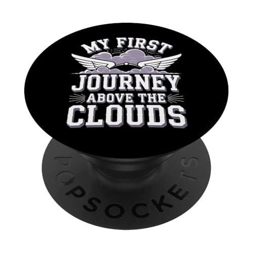 Meine erste Flugreise Erstes Flugabenteuer PopSockets Klebender PopGrip von Plane Flight Airplane Kids Vacation