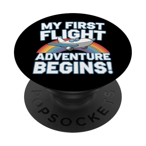 Meine erste Flugreise Erstes Flugabenteuer PopSockets Klebender PopGrip von Plane Flight Airplane Kids Vacation