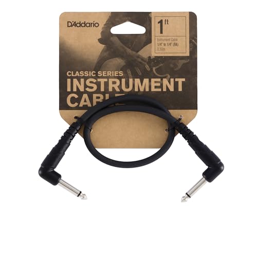 D'Addario Gitarrenkabel - Gitarrenverbindungskabel - Instrumentenkabel - Classic Series - 1/4 Zellulose Macho und 1/4 Zellulose Macho - 0.3048 Zähler - 3-Packung von Planet Waves