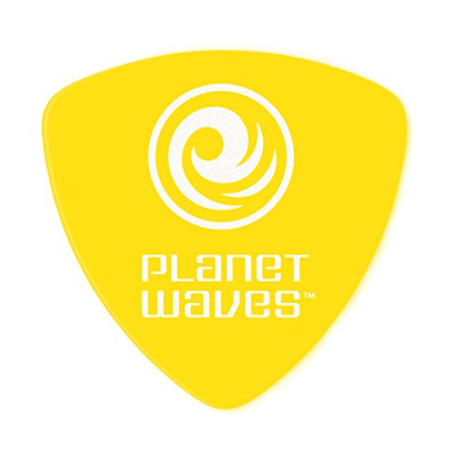Planet Waves 2DYL3-10 Picks Duralin Picks Yellow 10 Picks Wide Shape in Light/Medium von Planet Waves