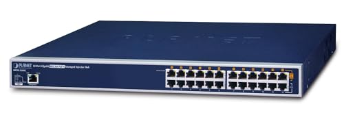 PLANET 802.3at PoE Injektor Hub 12-Port Gigabit IEEE 10/100/1000Mbps 100-240V AC 50/60 von Planet