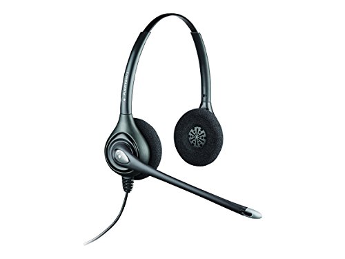 Plantronics 36834-41 SupraPlus Wideband Binaural QD Kopfhörer, Silber von Plantronics