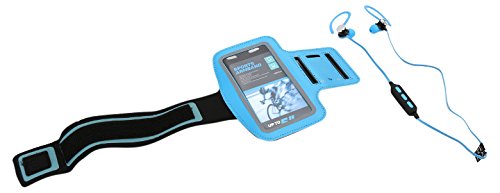 Platinet PM1075 Sport Bluetooth Kopfhörer mit Armband - Blau von Platinet