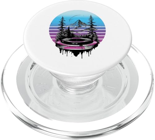 Plattenspieler Plattenspieler Bergkiefern Natur Vintage PopSockets PopGrip für MagSafe von Plattenspieler Plattenspieler Bergkiefern Natur