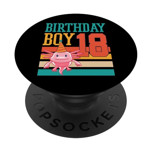 18 Jahre alte Axolotl Motto-Party für Axolotl-Liebhaber PopSockets Klebender PopGrip von Playful Pet Axolotl Theme Birthday Party Supplies