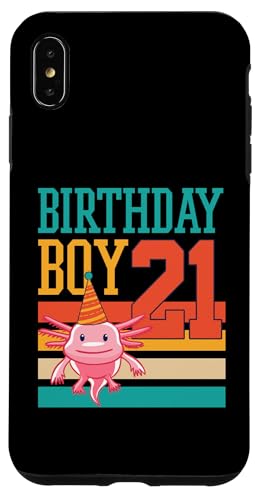 Hülle für iPhone XS Max 21 Jahre alte Axolotl Motto Geburtstagsparty für Axolotl Liebhaber von Playful Pet Axolotl Theme Birthday Party Supplies