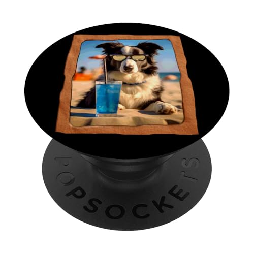 Entspannte Strandstimmung für Hunde PopSockets Klebender PopGrip von Playful Summer Vibes Pet Relaxation Beach Life