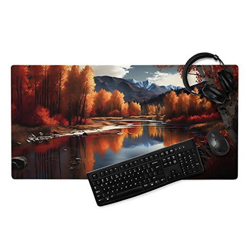 Gaming Mauspad XXL Gemälde - PC Matte - Schreibtischunterlage Groß Rutschfest Und Wasserdicht - Gamer Mousepad Schreibtischmatte - Computer Zubehör (80x40 cm) von PlimPlom