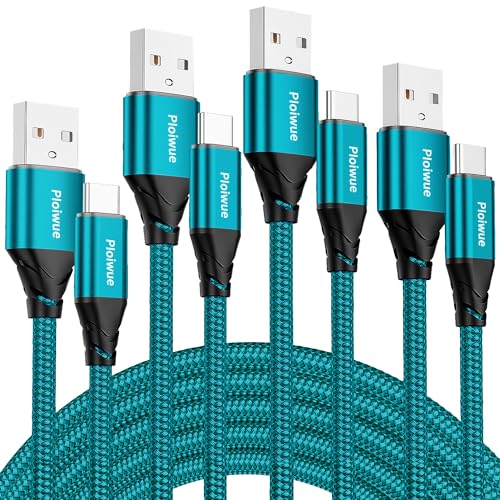 USB C Kabel [4 Stück 0.5M+0.5M+1M+1M] 3.1A Ladekabel USB C Schnellladekabel Nylon USB C Ladekabel für Samsung Galaxy S23 S22 S21 S20 Note 10 Huawei P9 Pixel 7/6 Switch PS5 15 Pro Max etc von Ploiwue