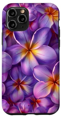 Hülle für iPhone 11 Pro Lila Frangipani Blumen Plumeria Flower Pretty Garden von Plumeria Frangipani Flowers Hawaii Design