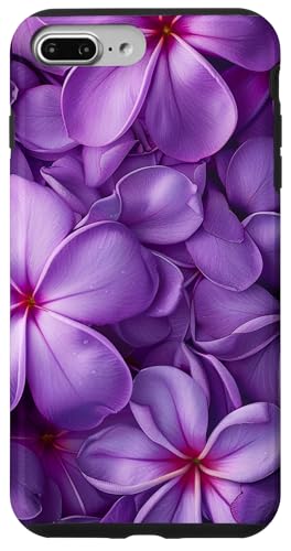 Hülle für iPhone 7 Plus/8 Plus Lila Frangipani Blumen Plumeria Flower Pretty Garden von Plumeria Frangipani Flowers Hawaii Design