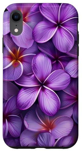 Hülle für iPhone XR Lila Frangipani Blumen Plumeria Flower Pretty Garden von Plumeria Frangipani Flowers Hawaii Design