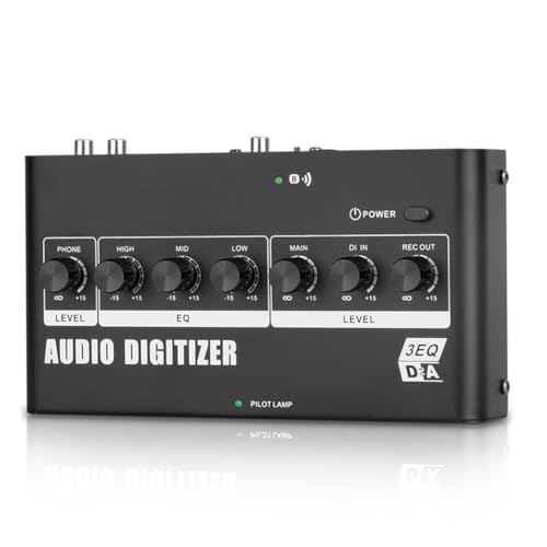 Pluuttiem Digital-Zu-Analog-Audio-Decoder-Verstärker, Optisch, Koaxial zu, 3EQ, Optischer Analogverstärker, Digitaler Audio-Digitalisierer, Langlebig, Einfach zu Bedienen von Pluuttiem