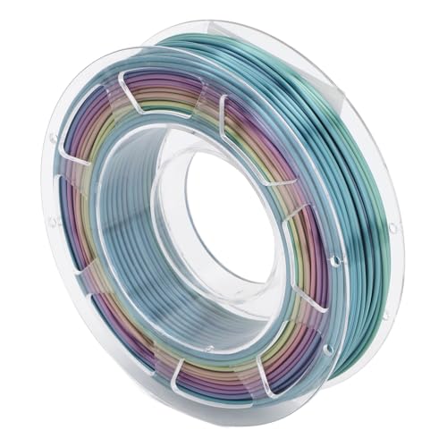 1,75 Mm 3D-Druckerfilament, Silk Rainbow PLA-Filament, 3D-Druckfilament +/- 0,02 Mm, 200 G, für die Meisten FDM-3D-Drucker von Plyisty