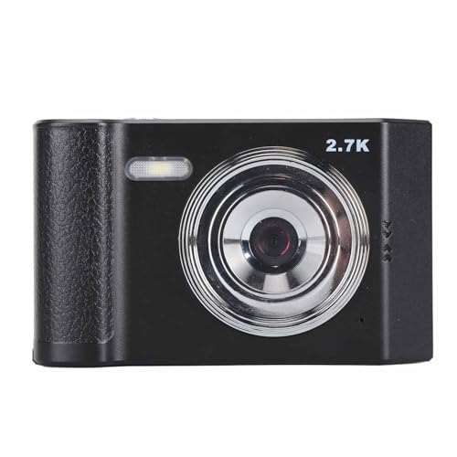 2,7K-Digitalkamera, Autofokus 48MP 1080P HD-Kamera, Kompakte Point-Shoot-Kamera mit 8-fachem Zoom Anti-Shake, Tragbare Kleine Kamera mit 2,8-Zoll-IPS-Bildschirm, für Mädchen von Plyisty