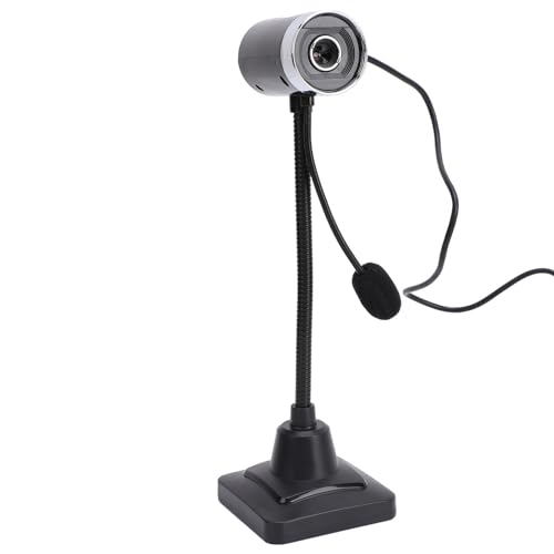 480P-Webcam mit Externem Mikrofon, 30-fps-Webkamera, Plug-and-Play, USB-Webcam für Online-Anrufe, Konferenzen, Streaming von Plyisty