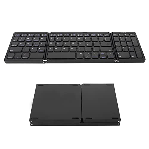 Faltbare Bluetooth-Tastatur, tragbar, faltbar, kompatibel mit mehreren Geräten, -Reise-Tastatur im Taschenformat, wiederaufladbar über USB, für Computer von Plyisty