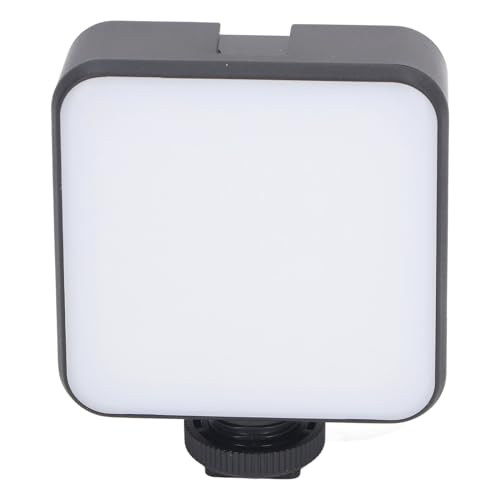 LED-Videoleuchte, 2500 Bis 9000 K Kameraleuchte, Tragbare Fotobeleuchtung, Wiederaufladbare Panel-Lampe mit 3 Kaltschuh, CRI 95+, Kleine Panel-Leuchte für Selfie-Beleuchtung von Plyisty