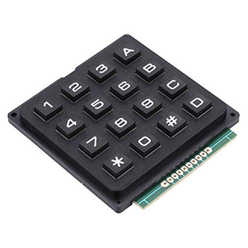 Plyisty 4x4 Tastatur MCU Board Matrix Array Switch Taktile Tastatur 16 Tasten Drucktasten Tastatur, für Single-Chip-Mikrocontroller von Plyisty