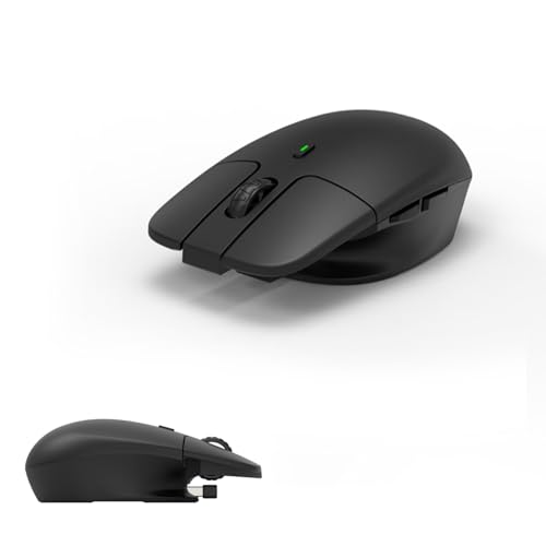 Plyisty Kabellose Maus, 2,4 G Kabellose Mäuse mit USB-Empfänger, 800 1200 1600 DPI Einstellbar, 4 Tasten, Ergonomische Optische Maus für Notebook, Laptop, Computer, OS X, Linux von Plyisty