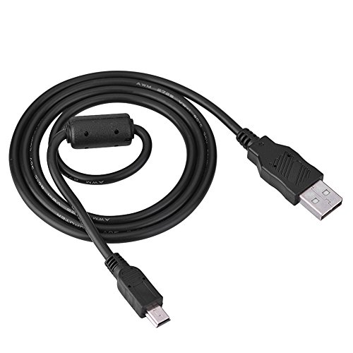 Plyisty Kamera-USB-Kabel, USB-Datenübertragungskabel für Kamera A310 IXUS 990 IS 980 IS 970 IS 870 IS 200 usw. USB 2.0 auf B 5 Pin, 480 Mbit/s High Speed von Plyisty