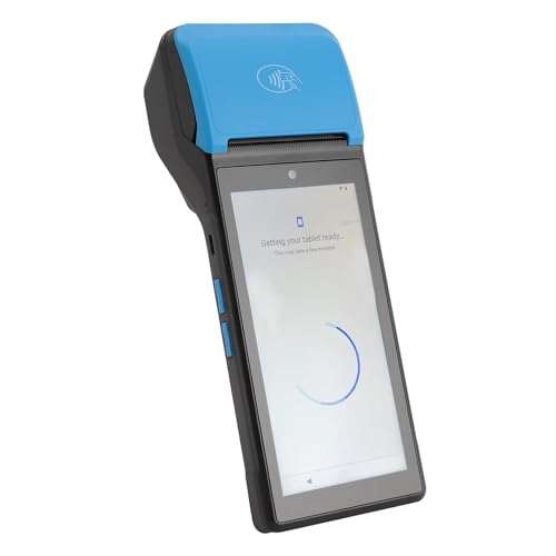 Plyisty PDA POS-Terminal-Belegdrucker, Android 12 Handheld 1D 2D Barcodescanner, Unterstützt NFC, 3G/4G LTE/5G/WiFi/BT, 5,5-Zoll-Touchscreen, 58-mm-Thermodruck (Eurasien) von Plyisty