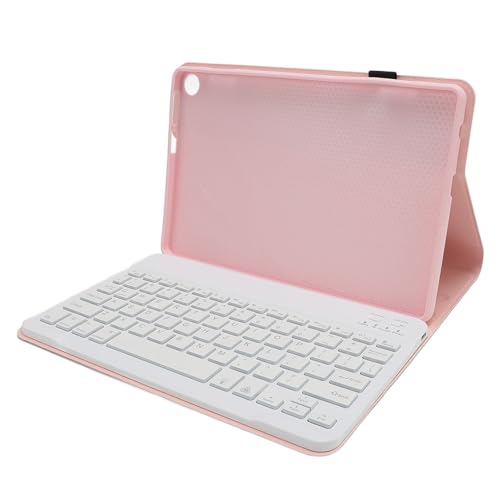 Plyisty Tablet-Hülle mit Tastatur 10,1 Zoll, Kabellose, Abnehmbare Folio-Tastaturabdeckung mit Integriertem Stifthalter, Kabellose Bluetooth-Tastatur, für Tab M10 Gen 3 (PINK) von Plyisty